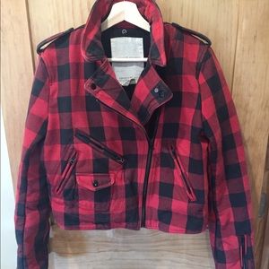 Ralph Lauren Denim & Supply plaid moto jacket
